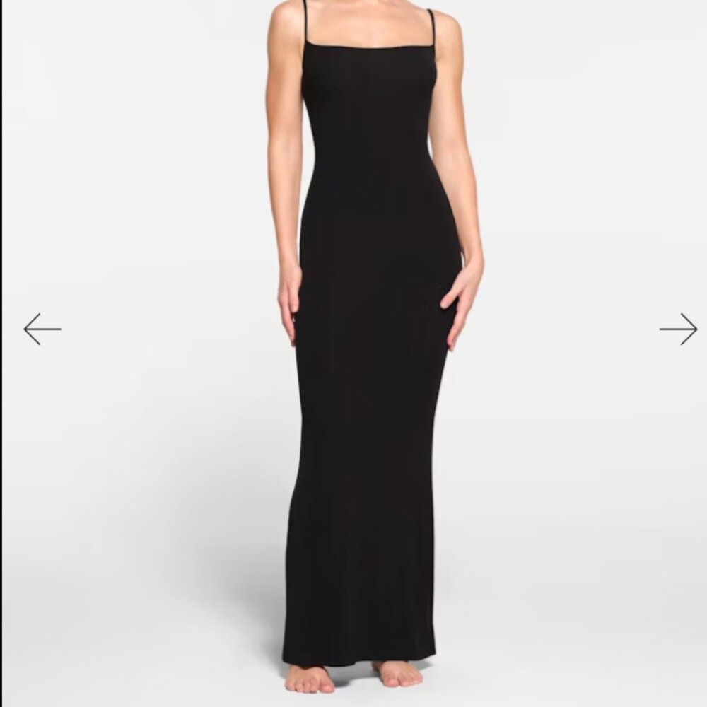 (NEW) SKIMS Double Lined Long Slip Dress (LIMITED EDITION) - Picture 2 of 5